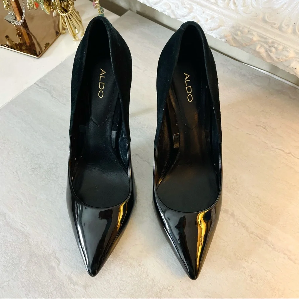 Aldo Black Pointed Toe Stiletto Pumps